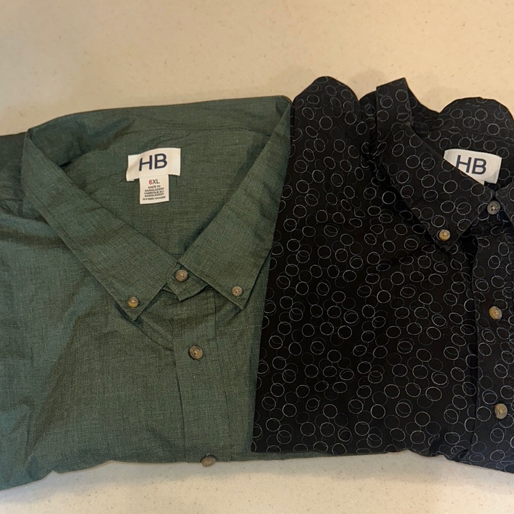 Bundle of 2 Men’s Harbor Bay Button Down Shirts